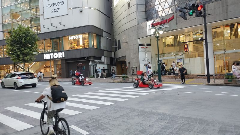 Street kart tour through Tokyo Shibuya